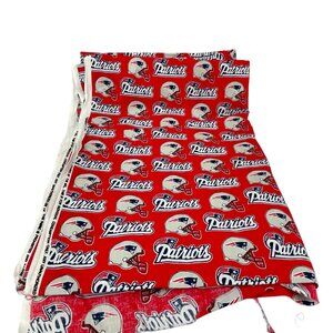 New England Patriots NFL Licensed Cotton Fabric 2 Yards Long 60" Wide
